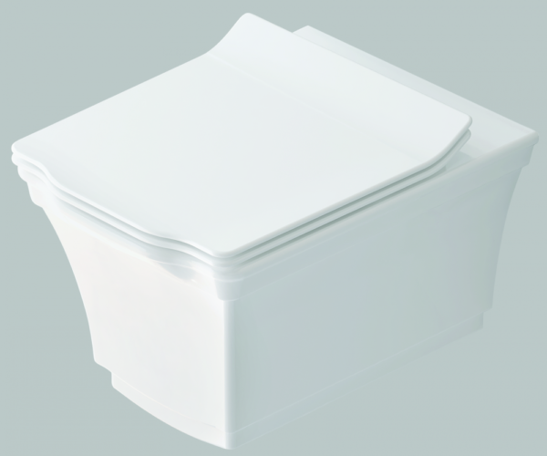 İdevit Neo classic Asma Klozet Ultra İnce Antibakteriyel Duroplast Yavaş Kapanır Klozet Kapağı